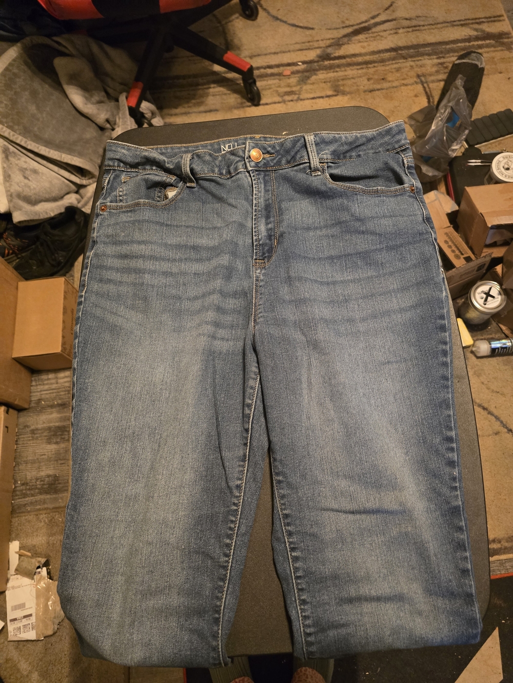 No Boundaries Medium Blue Straight Leg Jeans Womens 15